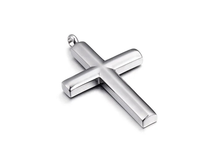Kalen Mode Kreuz Halsketten Für Männer Hochglanzpoliert 50cm Edelstahl Kreuz Schmuck Halskette Männlich Günstiger Schmuck