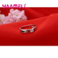 Echte 100% 925 Sterling Silber Farbe Regenbogen Zirkonia Ringe Für Frauen Hochzeit Entzückender Verlobungsantrag Ring Accessoire