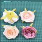 30pcs/7-8cm White Rose Artificial Silk Flower Heads DIY Wedding Home Birthday Party Decoration Wreath Scrapbooking Fake Flowers