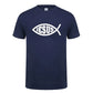 Jesus Fisch Christus bedrucktes T-Shirt für Männer und Frauen, christlicher Jesus-Glaube, inspirierende Mode-Marken-T-Shirts, T-Shirt Herren Kleidung