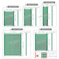 34 Stück doppelseitige Leiterplatten verzinnt (2x8 3x7 4x6 5x7 7x9 cm) Prototypen-Kit FR4 bedruckte Universal-Lochrasterplatine für Heimwerker