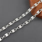 YEGUI C257, DIY-Kette, 18 Karat vergoldet, Kupfer, rhodiniert, Anhänger, Schmuckzubehör, Schmuckherstellung, DIY-Armbandkette, 1m/Los