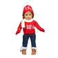 43 cm Baby Neugeborenen Puppenkleidung Wolle Süßer Weihnachtsmann, Baum, Elch Weihnachtskleidung Anzug für amerikanische 18 Zoll Mädchen Puppe Spielzeug Geschenk