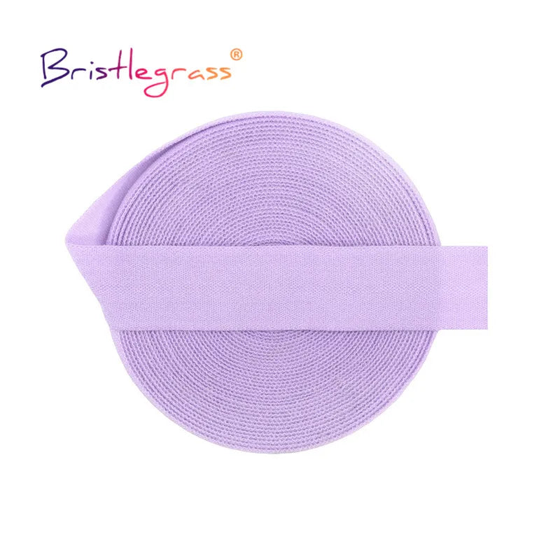 BRISTLEGRASS 2 5 10 Yard 5/8" 15mm Einfarbig Matt Nicht Glänzend Falzgummi FOE Spandex Band Stirnband Unterwäsche Kleid Nähen Borte