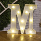 Letter Alphabet LED Lights Luminous Number Lamp Decor Battery Night Light for Home Wedding Birthday Christmas Party Decoration