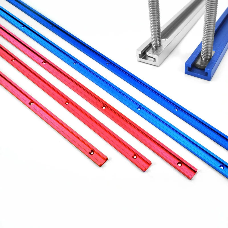 T track Aluminium Woodworking Slot Miter Track Jig Fixture for Router Table Bandsaws DIY Tool Length 300/400/500/600/800MM