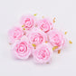 30pcs/7-8cm White Rose Artificial Silk Flower Heads DIY Wedding Home Birthday Party Decoration Wreath Scrapbooking Fake Flowers