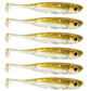 Dr.Fish 5/6 Stück Angelköder Weichplastik Silikonköder Paddelschwanz Shad Wurm Swimbait Süßwasser Barsch Forelle 70mm 80mm 100mm