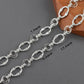 YEGUI C257, DIY-Kette, 18 Karat vergoldet, Kupfer, rhodiniert, Anhänger, Schmuckzubehör, Schmuckherstellung, DIY-Armbandkette, 1m/Los