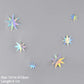 Laser Silber Papier Stern Girlande Banner Happy Birthday Party Dekoration Mädchen Junge Babyparty Hochzeit Wandbehang Dekor
