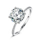 2023 Klassischer Luxus Echter massiver 925 Sterling Silber Ring 3 Karat 10 Herzen Pfeile Zirkon Hochzeitsschmuck Ringe Verlobung Für Frauen