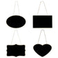 1Pc Mini Wooden Blackboard Chalkboard Single Sided DIY Message Board Home Door Wall Hanging Christmas Wedding Party Wood Plaque
