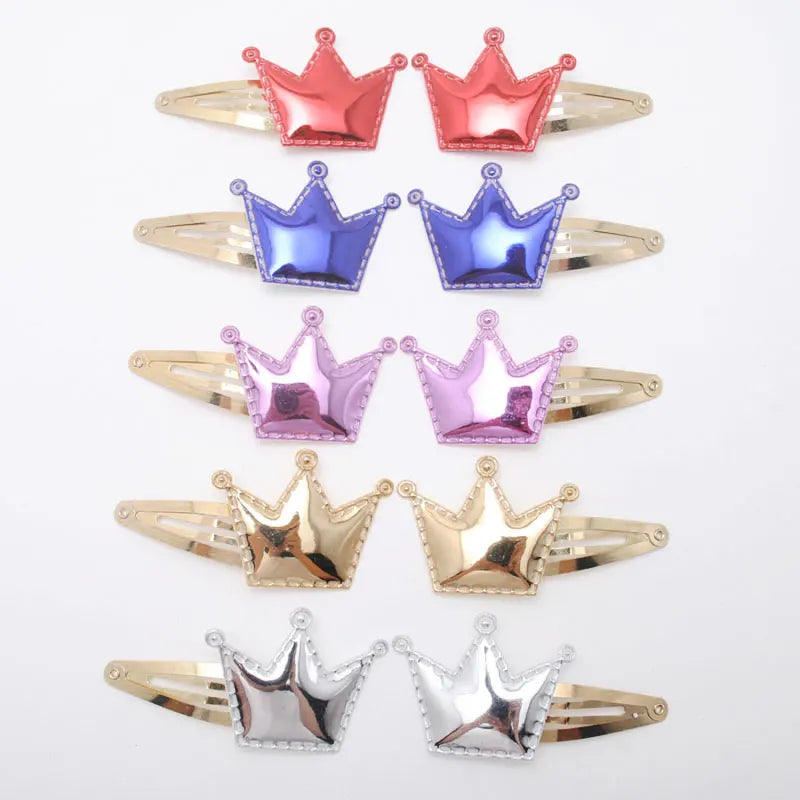 10 Stück/Los Kleine Mädchen-Haarspangen Glitzernde Herzchen Geburtstagsgeschenk Baby Mädchen Haar-Accessoires Kinder Haarspange für Kinder