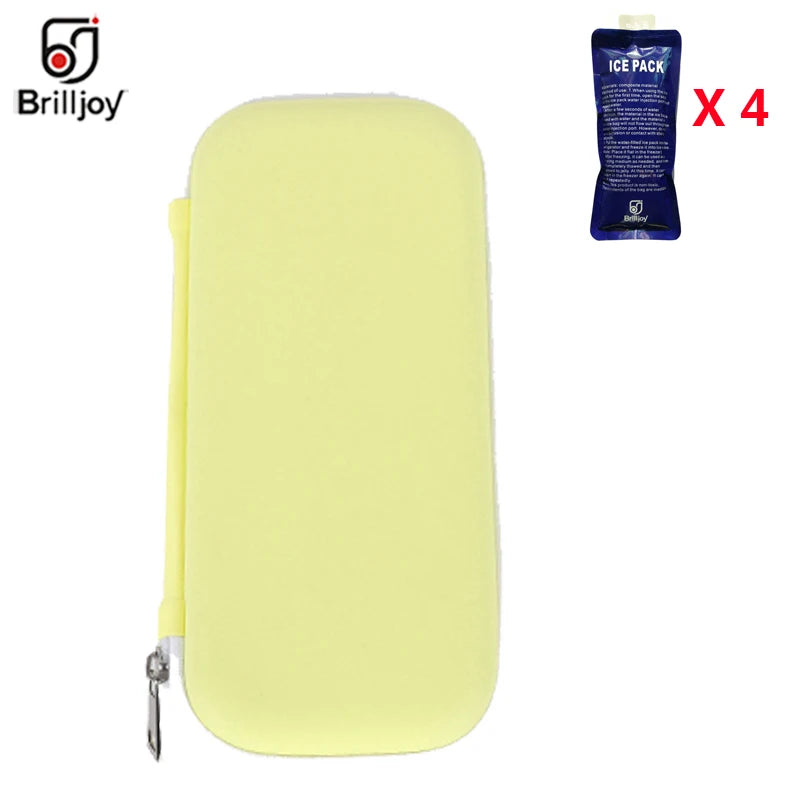 Brilljoy New Insulin Cooler Bag Portable Insulated Diabetic Insulin Travel Case Cooler Box Bolsa Termica Aluminum Foil ice bag