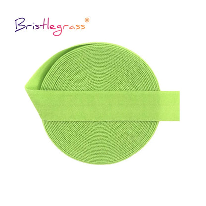 BRISTLEGRASS 2 5 10 Yard 5/8" 15mm Einfarbig Matt Nicht Glänzend Falzgummi FOE Spandex Band Stirnband Unterwäsche Kleid Nähen Borte