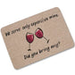 Humorous Funny Doormat Saying Quotes If You Forgot The Wine Go Home Floor Mats Non-slip Kitchen Rugs Bathroom Christmas Gift