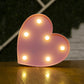 Letter Alphabet LED Lights Luminous Number Lamp Decor Battery Night Light for Home Wedding Birthday Christmas Party Decoration