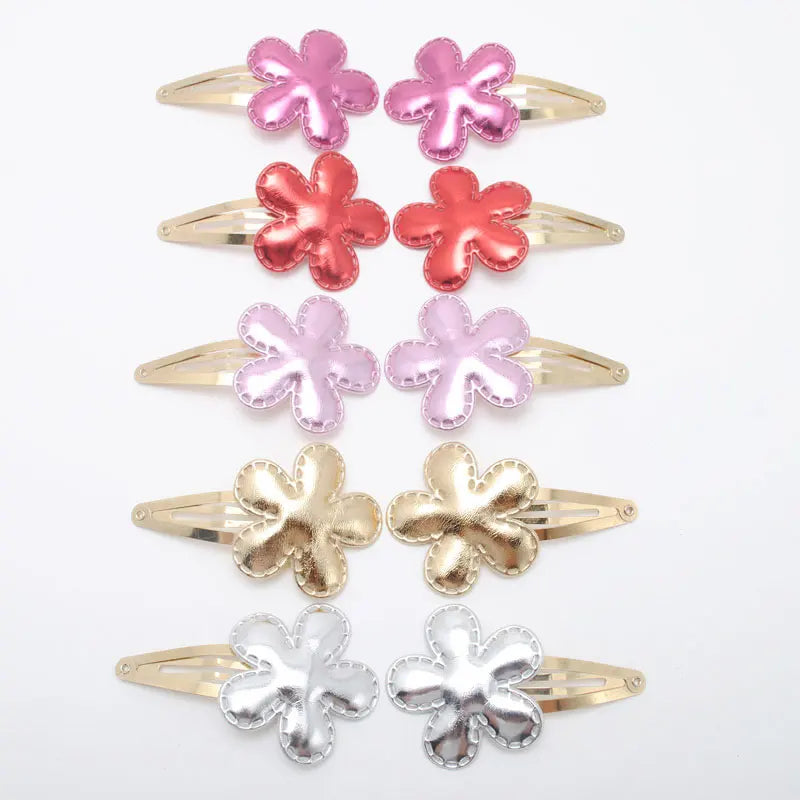 10 Stück/Los Kleine Mädchen-Haarspangen Glitzernde Herzchen Geburtstagsgeschenk Baby Mädchen Haar-Accessoires Kinder Haarspange für Kinder
