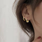 Authentic 925 Sterling Silver Dainty Small Zircon Inlaid Round Circle Hoop Earrings for Women Gold Earrrings Jewelry