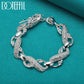 DOTEFFIL New Arrival 925 Sterling Silver Bracelet Bangle Cuff For Man Women Dragon Bracelet Fine Jewelry Party Christmas Gift