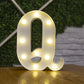 Letter Alphabet LED Lights Luminous Number Lamp Decor Battery Night Light for Home Wedding Birthday Christmas Party Decoration