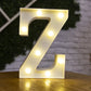 Letter Alphabet LED Lights Luminous Number Lamp Decor Battery Night Light for Home Wedding Birthday Christmas Party Decoration