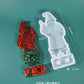 2024 DIY Weihnachts-Set Harzform Silikon Weihnachtsbaum Schneemann Transparent Epoxidharz Ornamente für handgemachte Dekoration