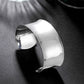 2022 Neu Reines 925 Sterling Silber Armreif Armbänder Damen Glatt Offener Armreif Herren Mode Schmuck Weihnachtsgeschenk