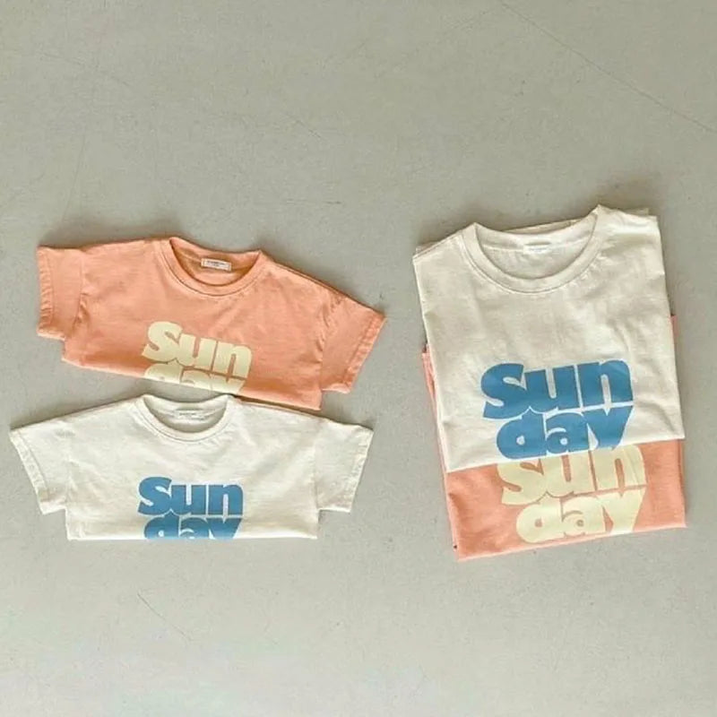 Einfacher Baby-Body mit Buchstabenaufdruck, einfarbig, einteilig, koreanische Baumwolle, Kleinkind-Outfits