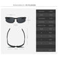 AORON Polarisierte Herren-Sonnenbrille für Autofahrer, Aluminium-Magnesium-Rahmen, Sport-Sonnenbrille, Fahrer-Retro-Brille, UV400, Blendschutz