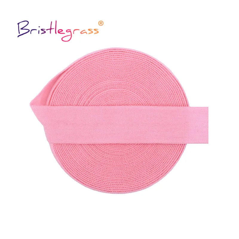 BRISTLEGRASS 2 5 10 Yard 5/8" 15mm Einfarbig Matt Nicht Glänzend Falzgummi FOE Spandex Band Stirnband Unterwäsche Kleid Nähen Borte