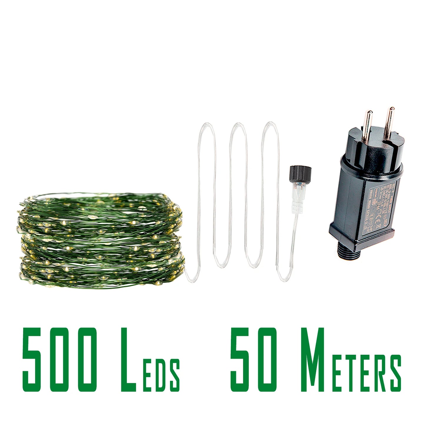 200M 2000LED Green Wire USB PLUG In  Fairy String Light Garland With Waterproof For Christmas Outdoor Wedding Garden Patio Decor
