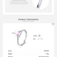 MODIAN 925 Sterling Silber Rosa Mondstein Eleganter Stapelbarer Fingerring Eternity Bands für Damen Weihnachtsgeschenke Feiner Schmuck