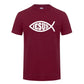 Jesus Fisch Christus bedrucktes T-Shirt für Männer und Frauen, christlicher Jesus-Glaube, inspirierende Mode-Marken-T-Shirts, T-Shirt Herren Kleidung