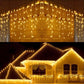 Christmas Decorations For Home Outdoor LED Curtain Icicle String Light Street Garland On The House Winter 220V 5m Droop 0.6-0.8m