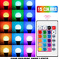 RGB Neon Light E27 Rainbow Lamp 220V LED Colorful Bulb With IR Remote Control 20W 25W Bombillas LED Christmas Holiday Decoration