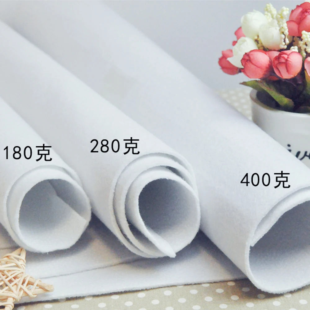 180/200/280/300/320/370/400 g/m² einseitig klebendes Wattevlies aus Baumwolle, cremefarbenes Zwischenfutter, perfekt für Handtaschen, Bastelarbeiten, DIY-Stoffe