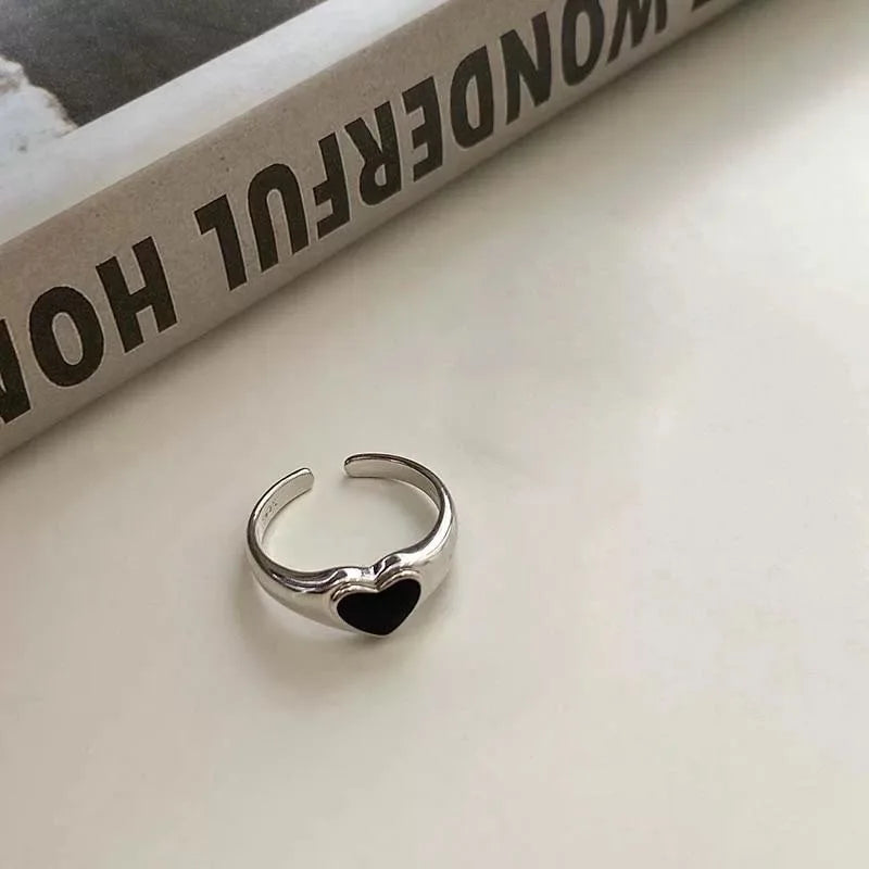 Handgewebter Liebesperlenring Mode Damen Herren Runder Kugelperlen verstellbarer Retro-Ring Schmuck