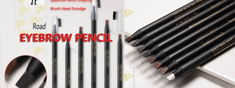10pcs Eyebrow Pencil Women Makeup Tint Waterproof Hensi Cheap Pencil Black Brown Available Natural Beauty Cosmetics Wholesale