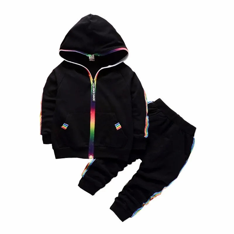 Neuer Frühling Herbst Baby Freizeit Trainingsanzug Kinder Jungen Mädchen Hoodies Hosen 2tlg/Sets Kinder Baumwollkleidung Säugling Mode Sportbekleidung