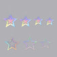 Laser Silber Papier Stern Girlande Banner Happy Birthday Party Dekoration Mädchen Junge Babyparty Hochzeit Wandbehang Dekor