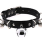 Big Bell Choker Collar For Women Girls Necklace  Metal Leather Chocker Goth Anime Cosplay Jewelry Accessories