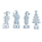 2024 DIY Weihnachts-Set Harzform Silikon Weihnachtsbaum Schneemann Transparent Epoxidharz Ornamente für handgemachte Dekoration