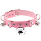 Big Bell Choker Collar For Women Girls Necklace  Metal Leather Chocker Goth Anime Cosplay Jewelry Accessories