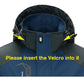 TRVLWEGO Camping Wanderjacke Herren Herbst Outdoor Sportmäntel Klettern Trekking Windbreaker Reise Wasserdichte Jacken Schwarz