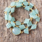 Hana Wrap Bracelet/Necklace in Chalcedony - Chunky Stone