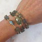 Hana Wrap Bracelet/Necklace in Labradorite - Chunky Stone
