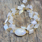 Hana Wrap Bracelet/Necklace in Moonstone - Chunky Stone