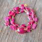 Hana Wrap Bracelet/Necklace in Ruby - Chunky Stone
