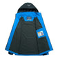 TRVLWEGO Camping Wanderjacke Herren Herbst Outdoor Sportmäntel Klettern Trekking Windbreaker Reise Wasserdichte Jacken Schwarz